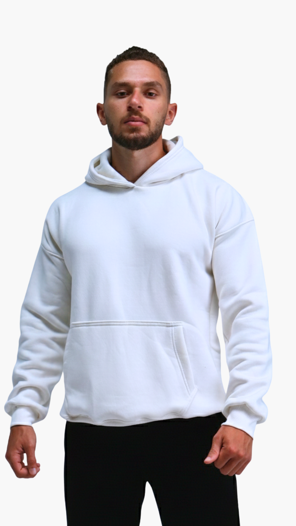 Foundational | White Atelier Hoodie | Melton Cotton