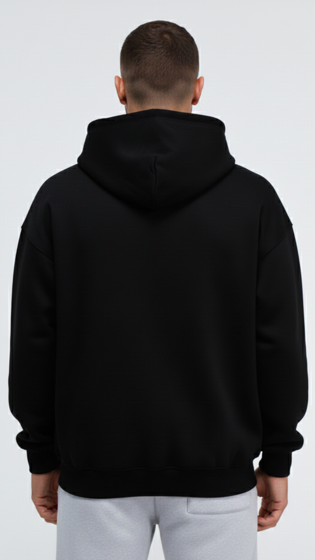 Foundational | Black Atelier Hoodie | Melton Cotton