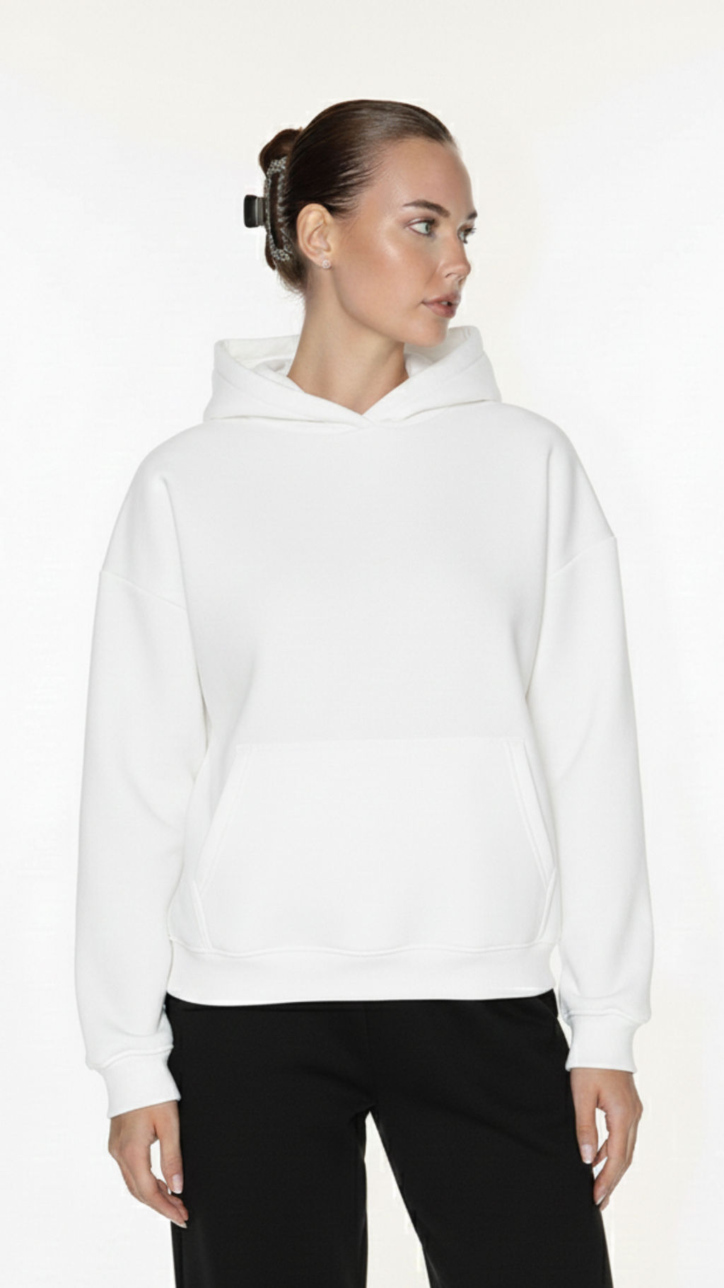 Foundational | White Atelier Hoodie | Melton Cotton