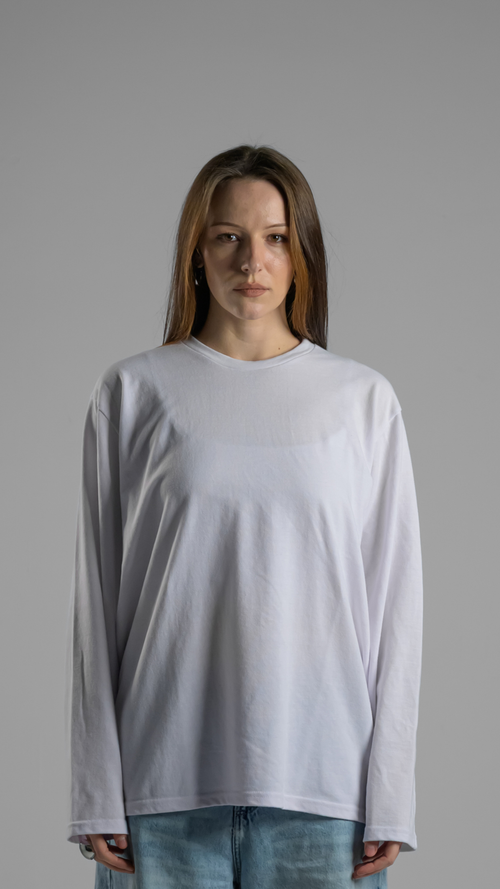 Caviar Aesthetic | Caviar Cotton | Long Sleeve | White Edition