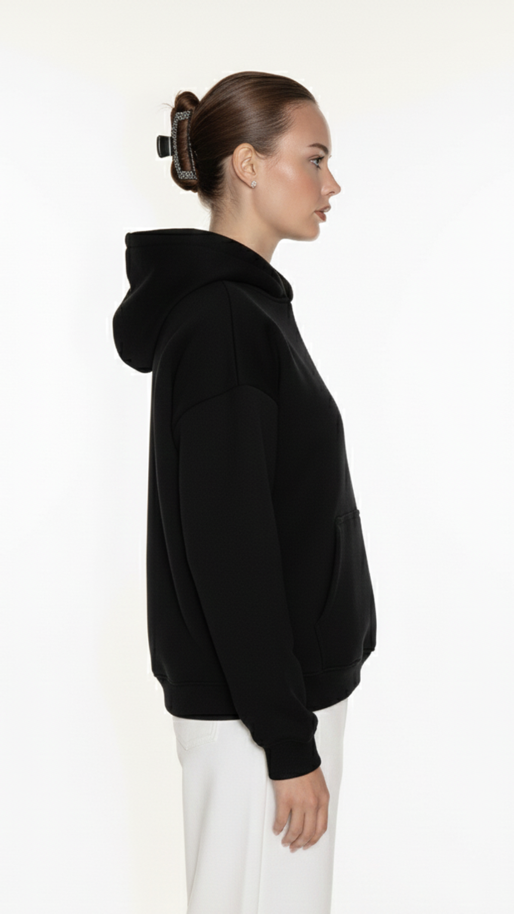Foundational | Black Atelier Hoodie | Melton Cotton