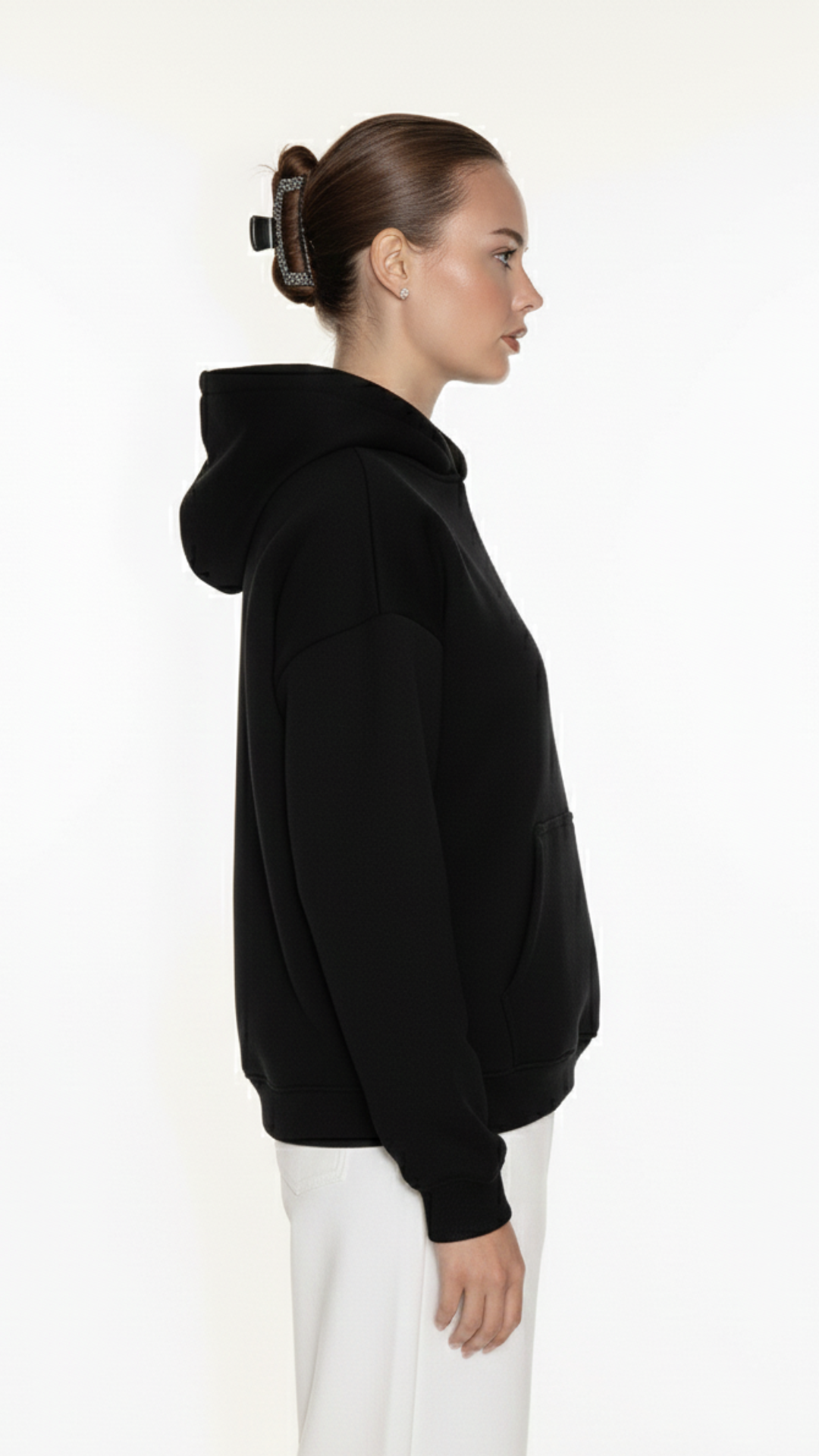 Foundational | Black Atelier Hoodie | Melton Cotton