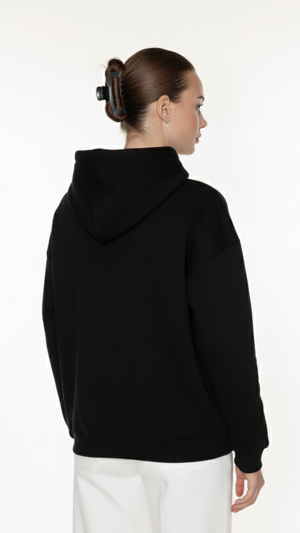 Foundational | Black Atelier Hoodie | Melton Cotton