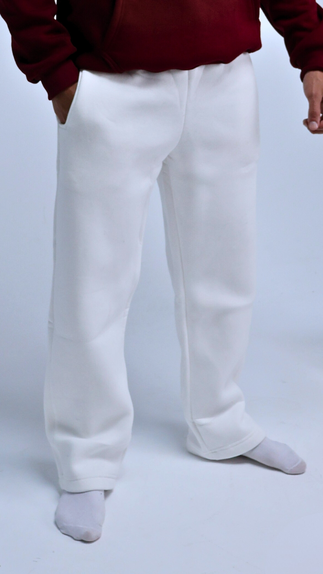 Still Season™ Wide-leg Sweatpants Melton Cotton