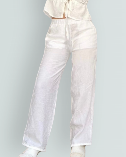 Essential Plain Linen Pants – Breathable Comfort for Every Day