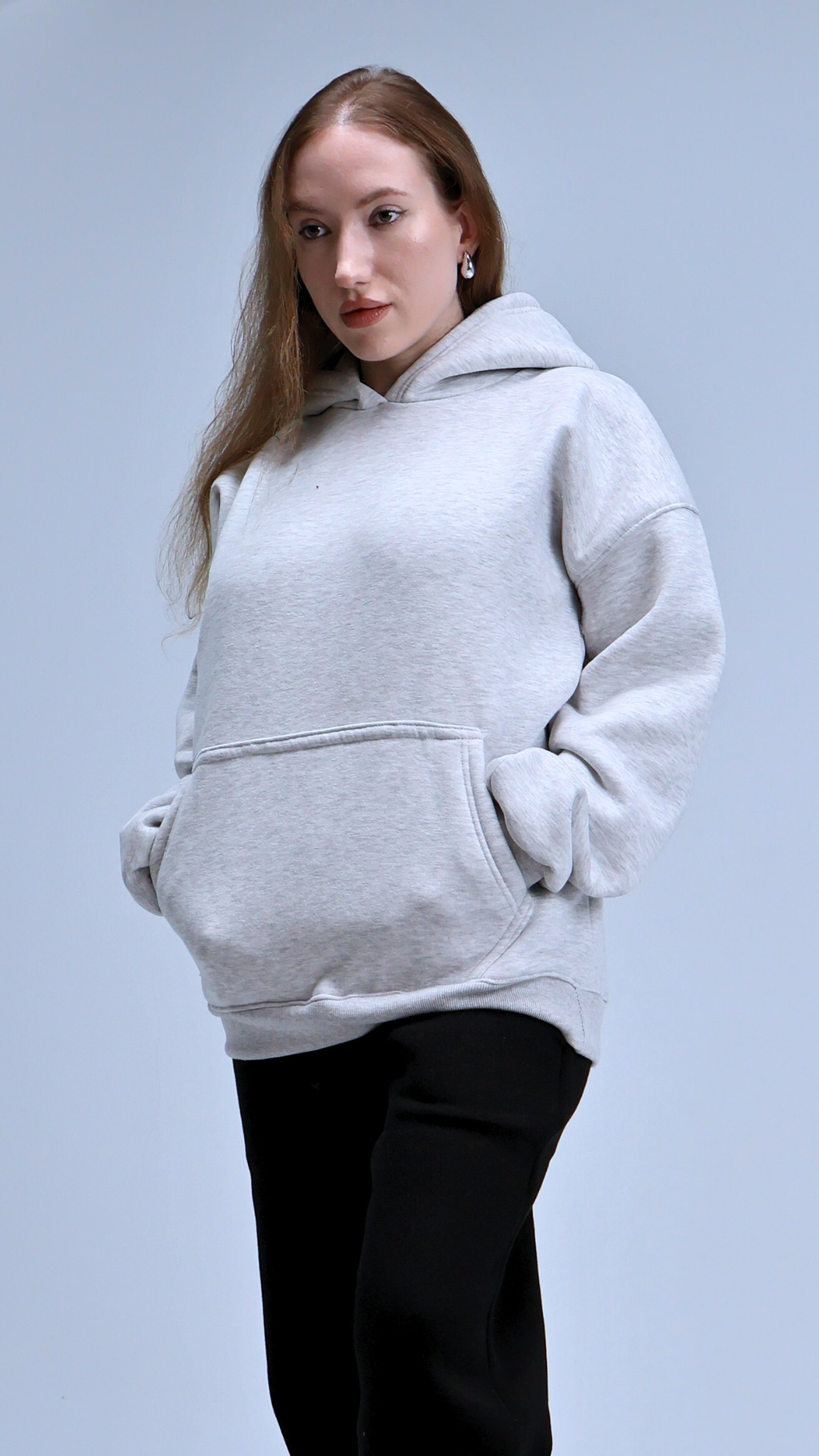 Still Season™ Oversize Hoodie Melton Cotton