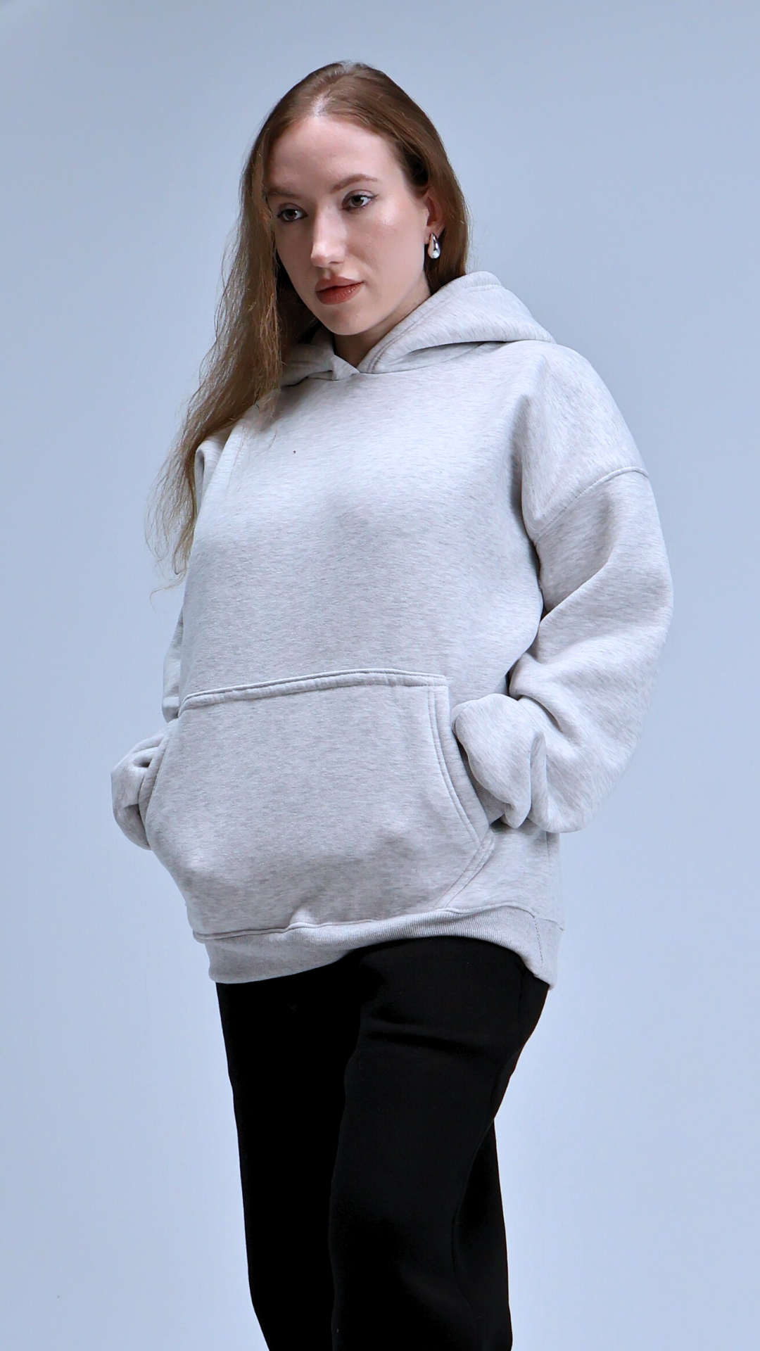 Still Season™ Oversize Hoodie Melton Cotton