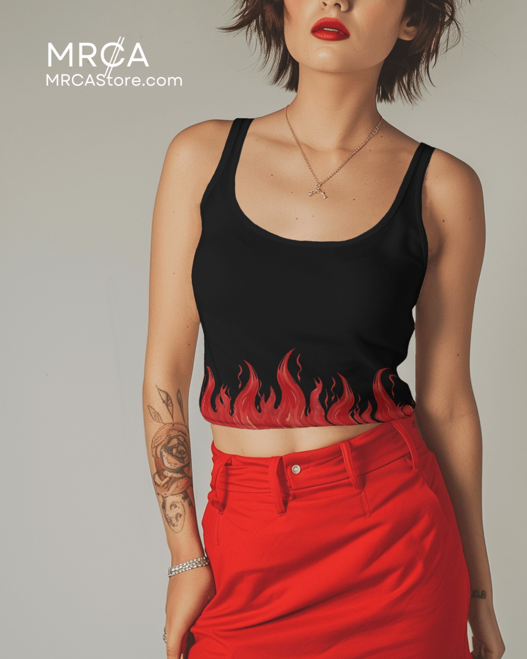 Flames - Crop Top